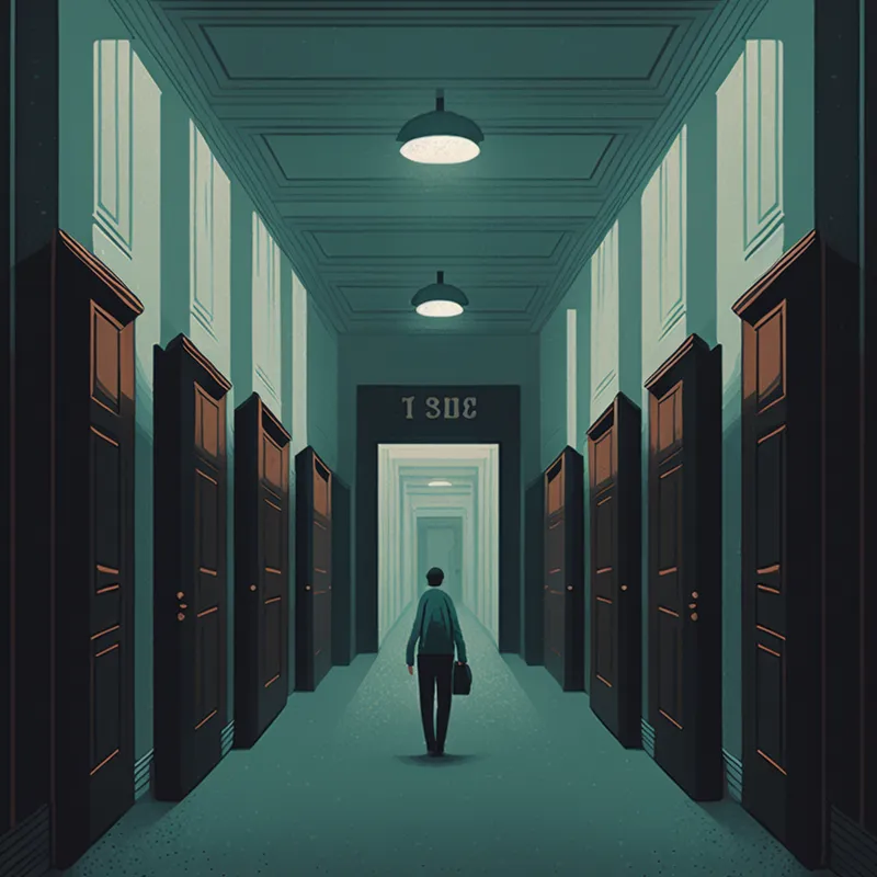 /images/jmstorm_1980s_hallway_illustration_with_five_doors_and_a_man_in_db445077-c33b-41a6-9f29-c82e90ff519a.webp