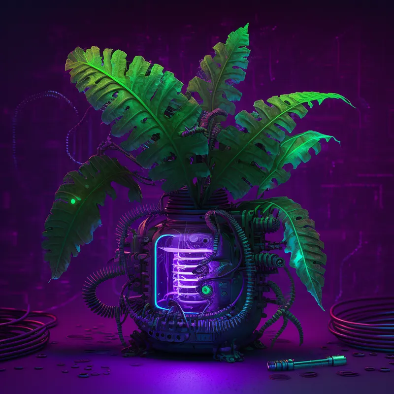 /images/jmstorm_A_purple_digital_AI_merged_with_a_green_fern_sitting_in_36efae93-25af-4f61-ba6e-21d230debd09.webp