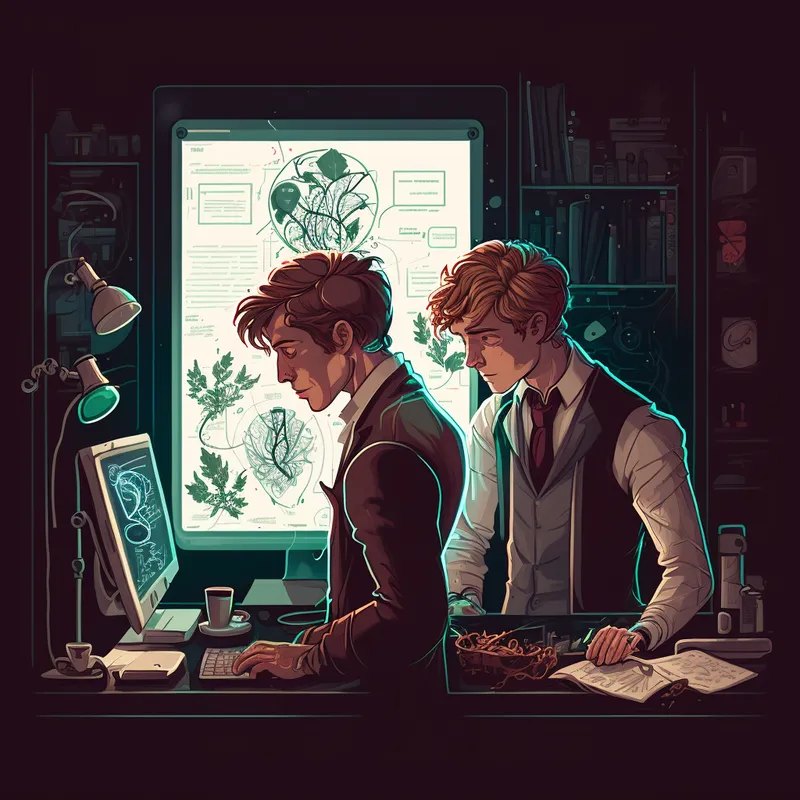 /images/jmstorm_Illustrate_Milo_and_Sparrow_in_their_lab_collaborating__4b376a2a-a521-4c75-a6fe-9484a7011d79.webp