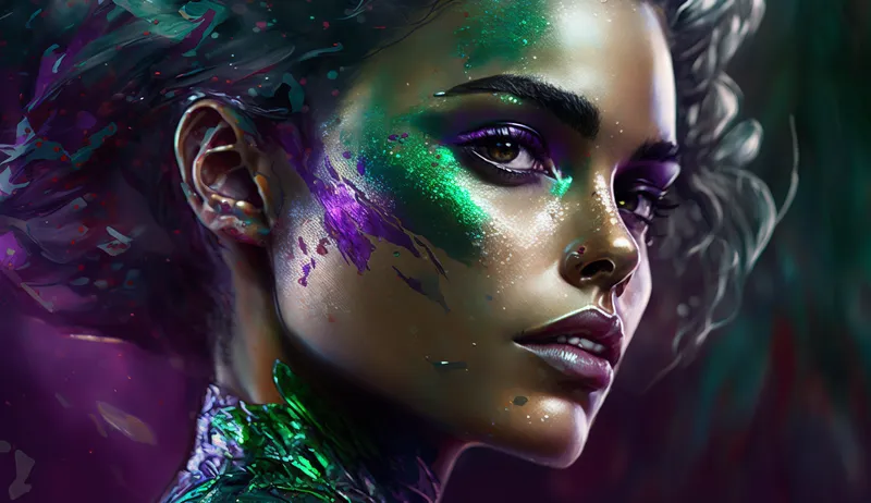 /images/jmstorm_dithering_style_a_woman_with_green_metallic_skin_contem_642e01fe-8c5b-433e-9bbd-a7b956a277f7.webp